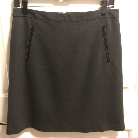 Halogen (Nordstrom) Zip Front A-Line Skirt - Picture 2 of 4